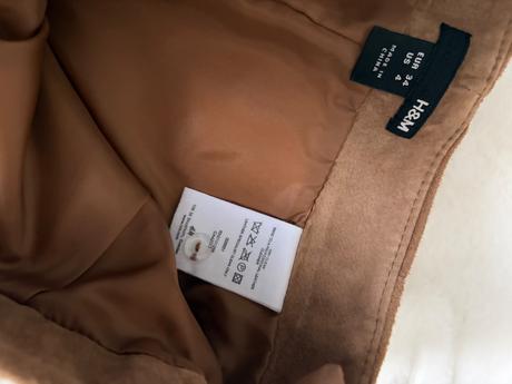 Kozena hneda sukne h&m 34, h&m,34