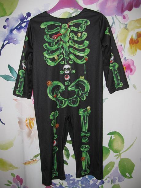 Kostým na karneval-overal kostlivec halloween,