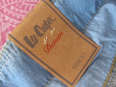 Letní džínové kotníkové kalhoty lee cooper, lee cooper,164
