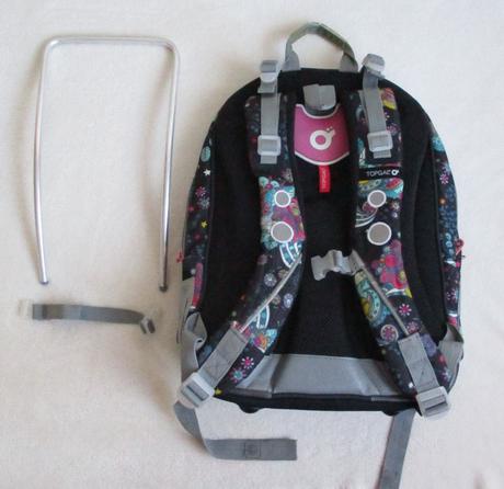 Dívčí školní batoh květovaný topgal, 