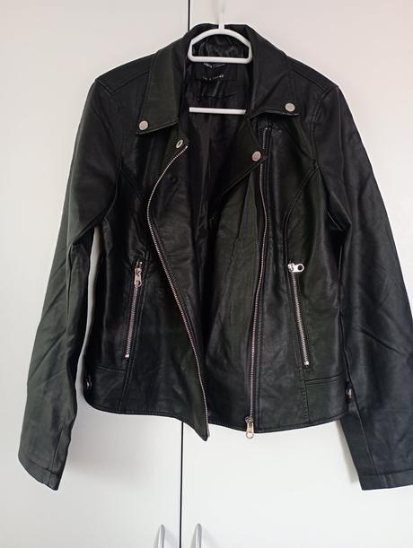 Koženková bunda biker, sinsay,40