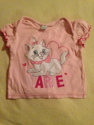 Dívčí tričko kočka, kočička marie, disney,80