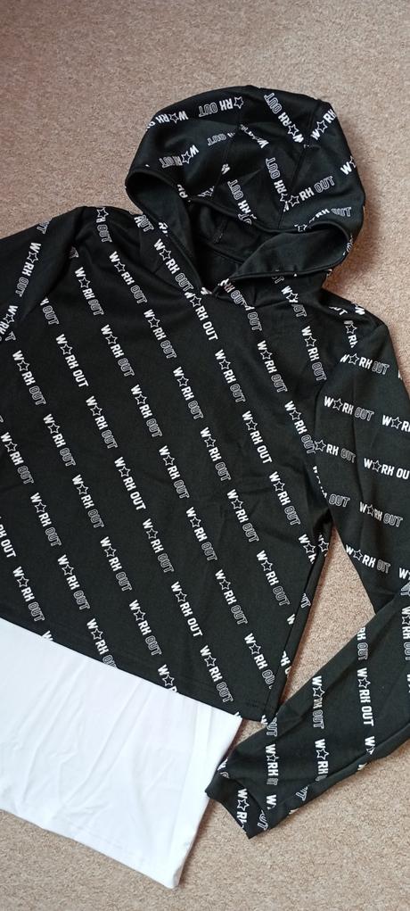 2v1 tílko + croptop mikina zn."ergeenomixx", 164