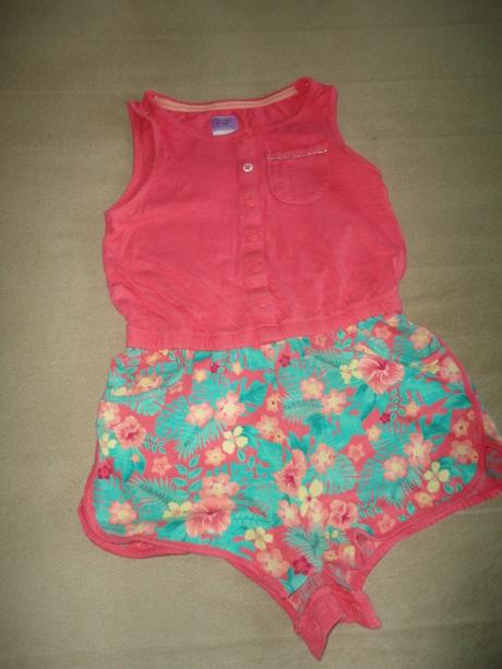 Letní overal s druky ff, vel. 4-5 let, f&f,104