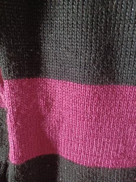 Pruhované svetrové šaty 164 - s/m, c&a,164