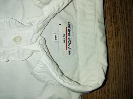 Košile dívčí bílá vel. 104., h&m,104