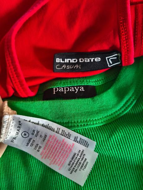 Tílka dámská +triko l, papaya,l