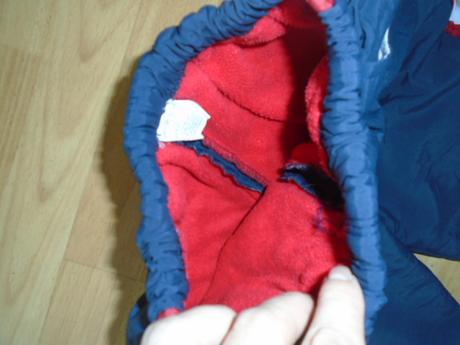 Šusťákové kalhoty flees vel asi 86/92, 92