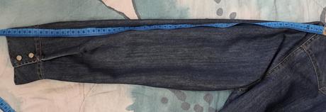 Dámská džínová košile se zlatou výšivkou, 42