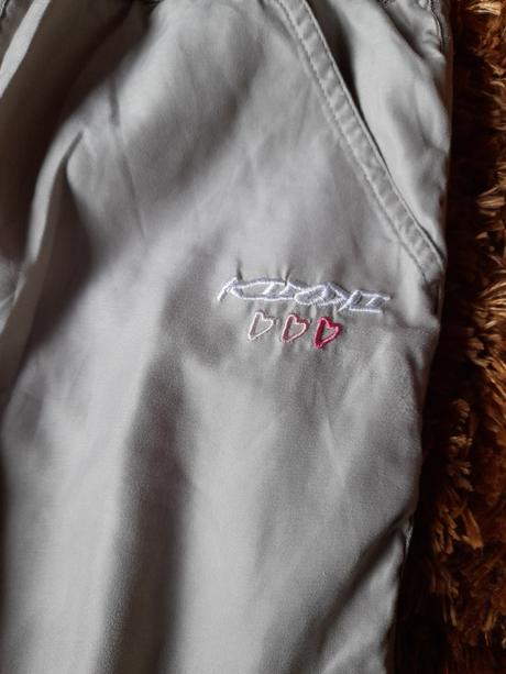 Sportovní teplejší pláťáky kalhoty na holku, 134