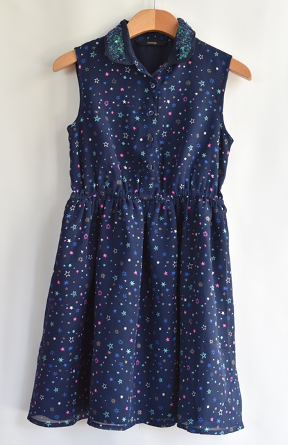 Šaty vel. 9 - 10 let, george,140