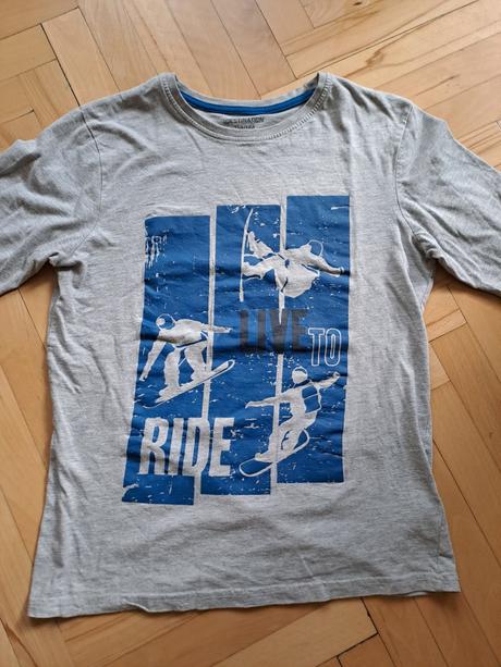 4 trička s dlouhým rukávem, f&f,164