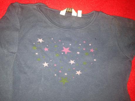 Dívčí halenka hvězdičky, h&m,92