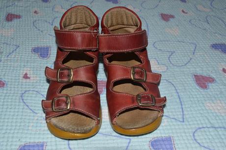 Zdravotní celokožené kotníkové sandálky jd mod dep, 28