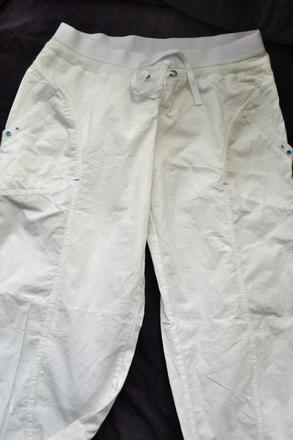 Plátěné letní dámské kalhoty v.l, bavlna, l