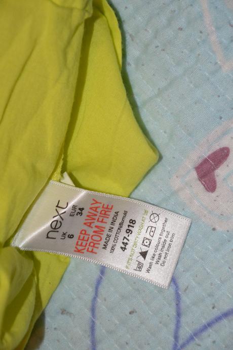 Nenonové tílko, tunička, top topík vel. 34, next,164