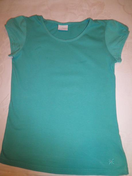 Bavlněné triko s plátěnými rukávky, 134