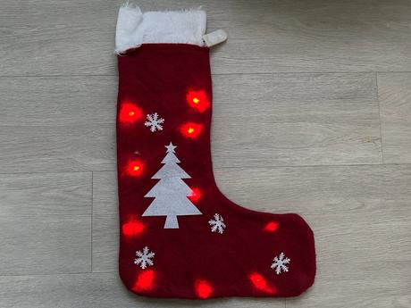 Mikulášská punčocha, led, svítící, 2 ks,