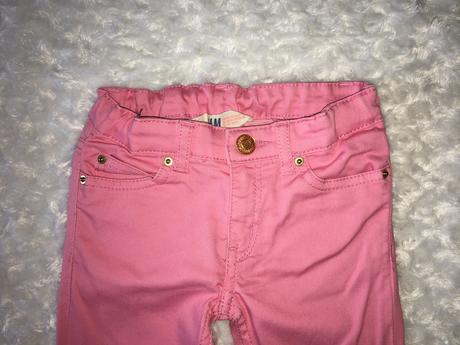 Růžové rifle/džíny h&m, h&m,92