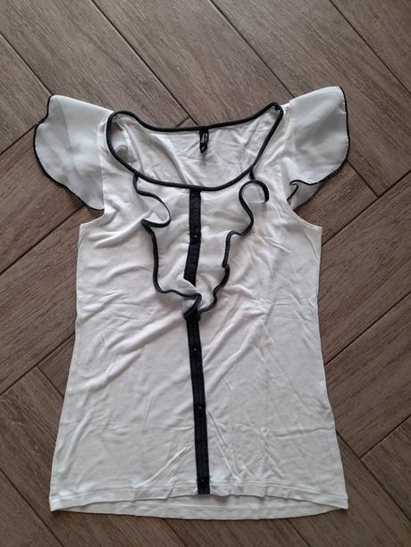 Dámské tílko s volánem zn. ann christine, vel. xs, xs
