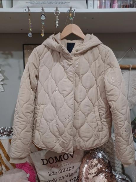 Béžová prošívaná bunda mohito xxs-m, mohito,xs