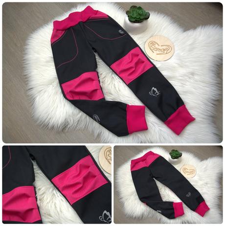 Softshellové kalhoty comfort  vel. 80-158, 74 - 158