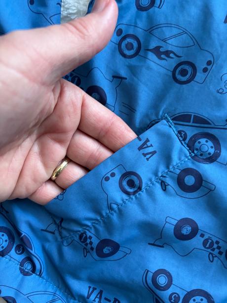 Bunda jaro/podzim s auty  - v.3/4 roky, m&co,104