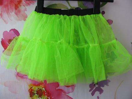 Krásná neonová tylová sukně, 140