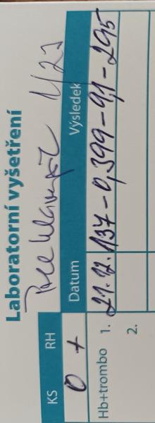 Hodnoty na těhotenské průkazce. Jsou vysoké?