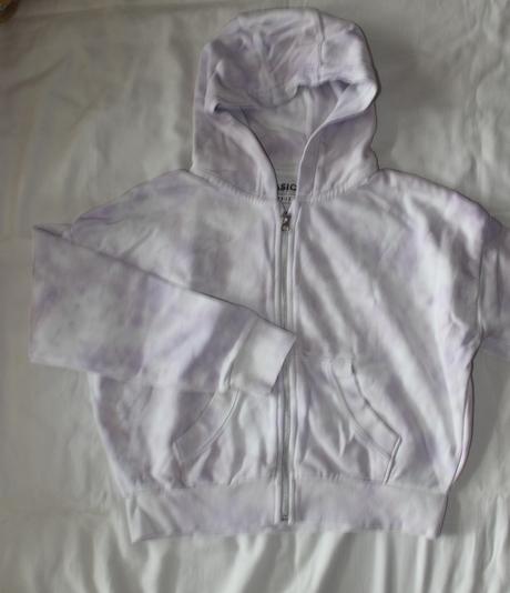 Us112. lila batikovaná mikina 11-12 let, basics,152