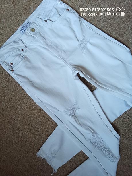 Rifle trhané zn."denim co " vel."38/m", denim co,38