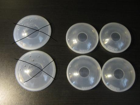 Tvarovače bradavek, zachycovače mléka farlin, 