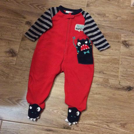 Fleece overal/pyžamo s příšerkou, early days,86