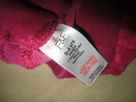 Krásné sametové tepláky f+f, vel. 5-6 let, f&f,110