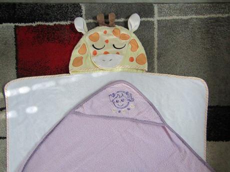 Dětské froté osušky s kapucí,