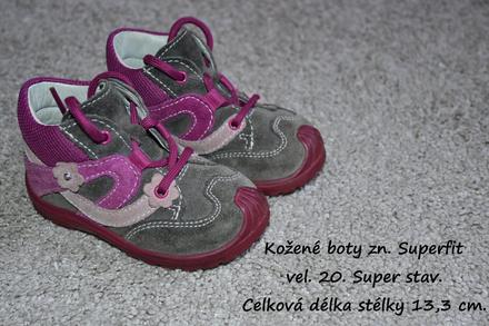 Celoroční kožené boty zn. superfit vel. 20, superfit,20
