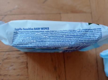 Vlhčené ubrousky lidl lupilu sensitive - 3x,