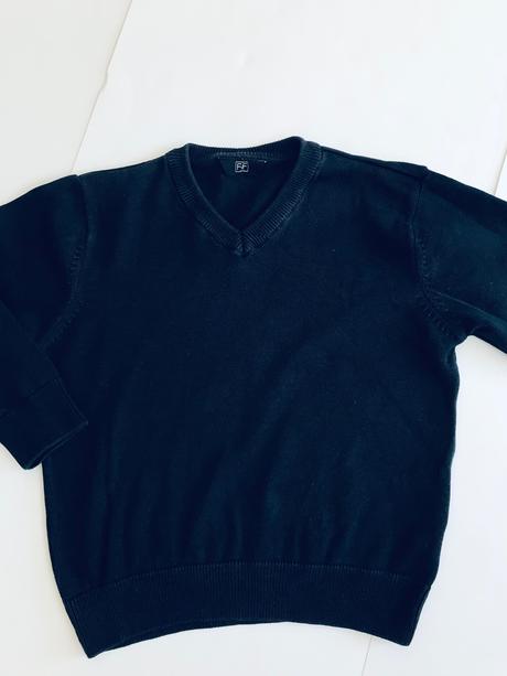 Svetr modrý slabší - v.3/4 roky, f&f,104