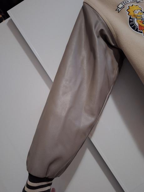 Baseballová simpsons bunda street bunda vel. xxs, h&m,xs