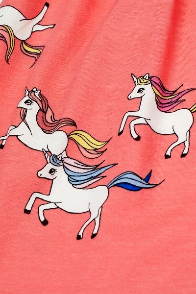 Dívčí šaty h&m jednorožci korálové vel. 92, h&m,92