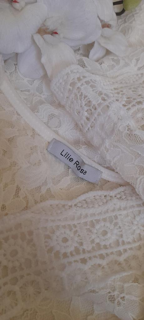 Lilie rose krajkové boho šaty, m