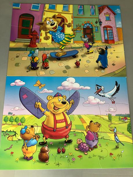 Podlahové 47x67cm puzzle big 2x12 skládání barvení, 