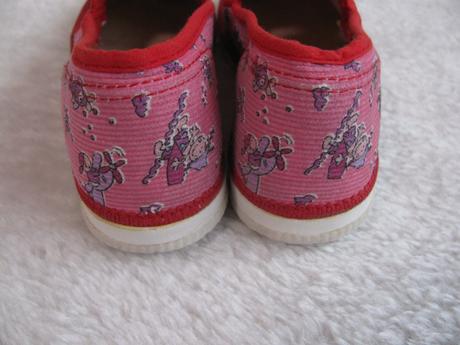 Dívčí růžové manšestrové přezůvky, 30