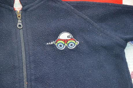 Fleesová mikinka s autíčkem, adams,80