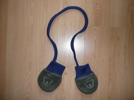 Flísové rukavičky s medvídkem, 56