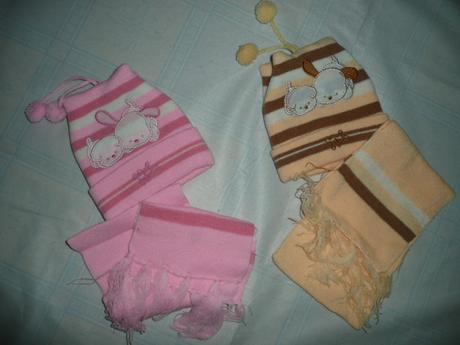 Čepice + šála vel 1-3 roky, 80 / 86 / 92