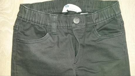 Šedé džínové legíny vel. 128, h&m,128