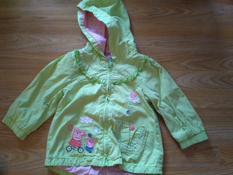 Zelená bunda s peppou,peppina, next,92