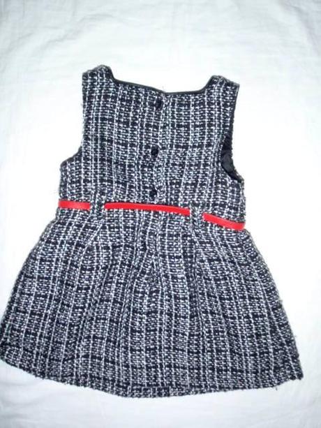 Teploučké černobílé šaty s podšívkou, young dimension,86