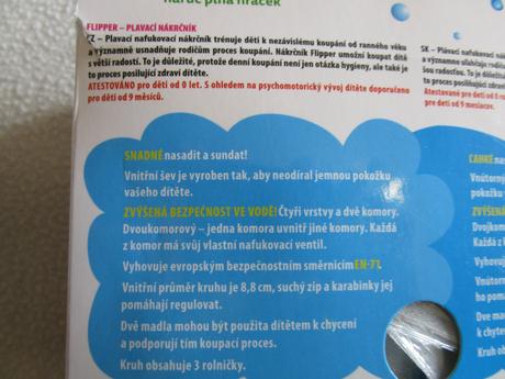 Plavací nafukovací nákrčník pro děti 6-36 kg,